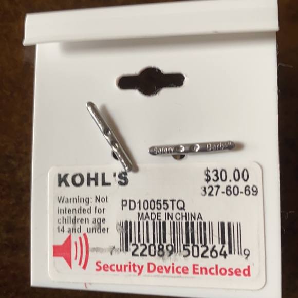 NWT aqua blue with white flowers sterling silver Individuality Bead - Picture 2 of 4